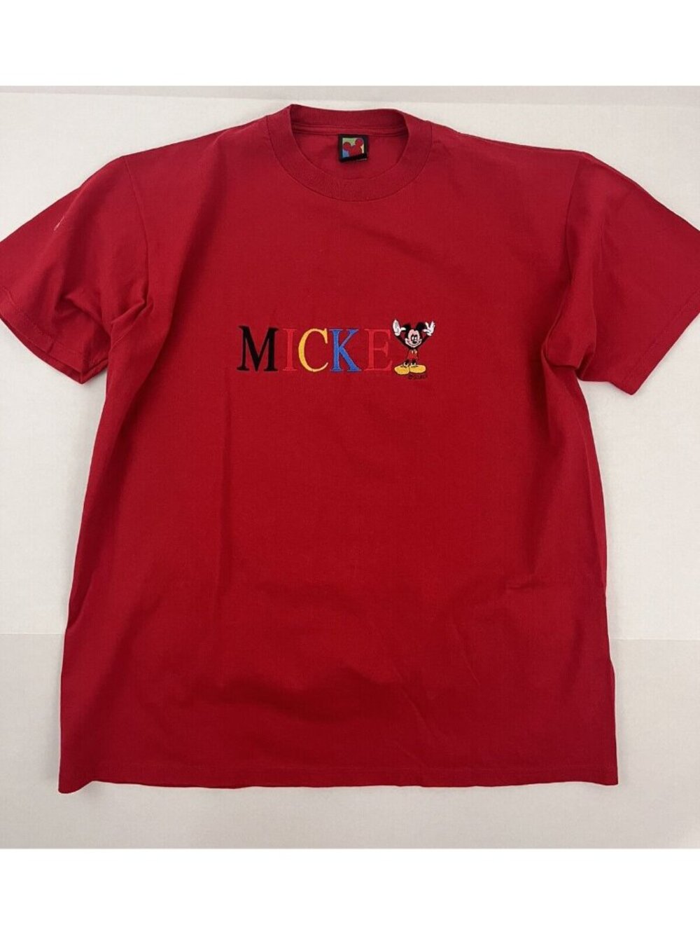 Vintage Mickey Unlimited Velva Sheen Embroidered Mickey Mouse T-Shirt